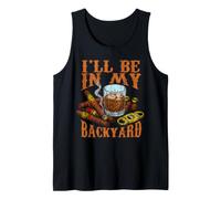 Funny Bourbon Cigar Backyard Fumer Boire Amant De Whisky Débardeur