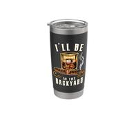 Funny Bourbon Cigar Backyard Fumer Boire Amant De Whisky Gobelet isotherme en acier inoxydable double paroi