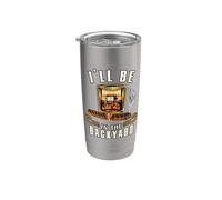 Funny Bourbon Cigar Backyard Fumer Boire Amant De Whisky Gobelet isotherme en acier inoxydable double paroi