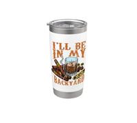Funny Bourbon Cigar Backyard Fumer Boire Amant De Whisky Gobelet isotherme en acier inoxydable double paroi