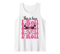 Funny Bowling Bowler Girl Mom Mother's Day This Is How I Roll Débardeur