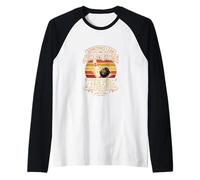Funny Bowling Dix Pin Rire Rétro Sunset Graphic Manche Raglan