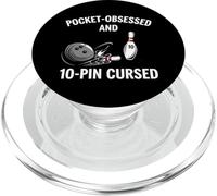 Funny Bowling Pocket Obsessed 10 Pin Cursed Bowler PopSockets PopGrip pour MagSafe