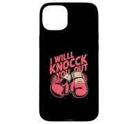 Funny Boxer Knock You Out Gants de Boxe I Will Knock You Out Coque pour iPhone 15 Plus