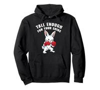 Funny Boxing Rabbit Tall Enough As for Shins Sarcastic Bunny Sweat à Capuche