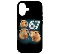 Funny Boys Girls 67 Meme Capybara Howling at The Moon 6 7 Coque pour iPhone 17