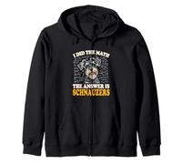 Funny Boys Girls Kids I Did The Math Answer Schnauzers Lover Sweat à Capuche