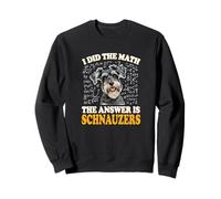 Funny Boys Girls Kids I Did The Math Answer Schnauzers Lover Sweatshirt