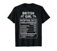 Funny British Girl Fière Femme avec des Racines Britanniques T-Shirt