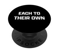 Funny British Phrase Each to Their Own PopSockets PopGrip Adhésif