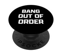 Funny British Slang Bang Out of Order PopSockets PopGrip Adhésif