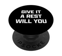 Funny British Slang Give It A Rest Will You PopSockets PopGrip Adhésif