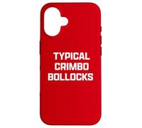 Funny British Slang Typical Crimbo Bollocks Coque pour iPhone 16
