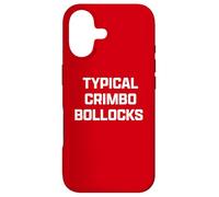 Funny British Slang Typical Crimbo Bollocks Coque pour iPhone 17