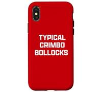 Funny British Slang Typical Crimbo Bollocks Coque pour iPhone X/XS