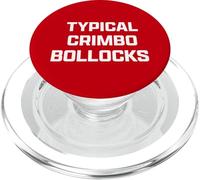 Funny British Slang Typical Crimbo Bollocks PopSockets PopGrip pour MagSafe