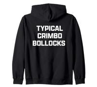 Funny British Slang Typical Crimbo Bollocks Sweat à Capuche