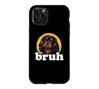 Funny Bro Bruh Black Tan Cavalier King Charles Spaniel Dog Coque pour iPhone 11 Pro