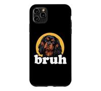 Funny Bro Bruh Black Tan Cavalier King Charles Spaniel Dog Coque pour iPhone 11 Pro Max