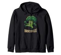 Funny Broccoli Pun Brocco-Lee Kung Fu Karaté Sweat à Capuche