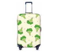 Funny Brocoli - Housses de bagage de voyage avec cœurs roses, housses élastiques pour valises, 45,7 à 81,6 cm, Noir, G