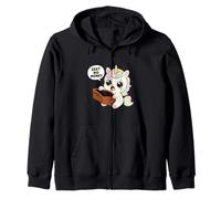 Funny Broke Kawaii Unicorn See No Money Portefeuille Vide Sweat à Capuche