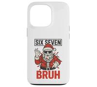Funny Bruh 67 Six Seven 6 7 Meme Christmas Boys Kids Santa Coque pour iPhone 13 Pro