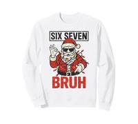 Funny Bruh 67 Six Seven 6 7 Meme Christmas Boys Kids Santa Sweatshirt