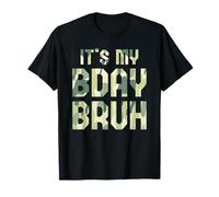 Funny Bruh It's My Birthday Plan Officiel 7ème 8ème fête T-Shirt