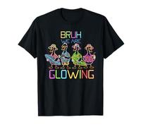 Funny Bruh We are Glowing Goose Bonjour Les Vacances d'été T-Shirt