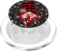 Funny Buffalo Plaid GNOME Christmas Decor Cute Snowflake PopSockets PopGrip pour MagSafe