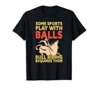 Funny Bull Riding nécessite Balls Bull Rider T-Shirt Graphique avec Valeur