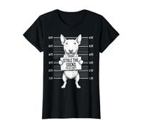 Funny Bull Terrier a volé la Gamme Socks Police T-Shirt Graphique avec Valeur