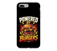 Funny Burger Saying Humor Joke Gag Powered by Coque pour iPhone 7 Plus/8 Plus