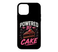 Funny Cake Saying Humor Joke Gag Powered by Cake Coque pour iPhone 12 Mini