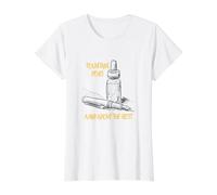 Funny Calligraphy Pun A Plume Above The Rest T-Shirt Graphique avec Valeur, Femme, Blanc, S