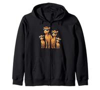Funny Camel Family Wearing Sunglasses Arabian Animal Desert Sweat à Capuche