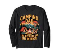 Funny Camping Dad Like a Regular Dad but Intense Manche Longue