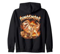 Funny Camping Smores T-Rex Dinosaur Campfire S'mores Joke Sweat à Capuche