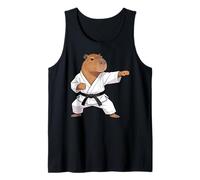 Funny Capybara Doing Karate Samurai Ninja Capybara Débardeur