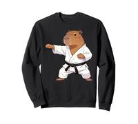 Funny Capybara Doing Karate Samurai Ninja Capybara Sweatshirt