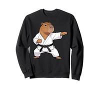 Funny Capybara Doing Karate Samurai Ninja Capybara Sweatshirt
