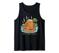 Funny Capybara Don’t Worry Be Capy Float Watermelon Summer Débardeur
