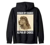 Funny Capybara Mullet Meme Human by Chance Alpha by Choice Sweat à Capuche