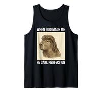 Funny Capybara Mullet Meme When God Made Me Débardeur