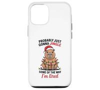 Funny Capybara Probably Just Gonna Jingle Some of The Way Coque pour iPhone 12/12 Pro