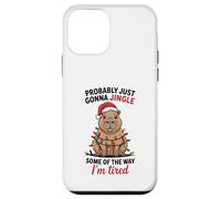 Funny Capybara Probably Just Gonna Jingle Some of The Way Coque pour iPhone 12 Mini