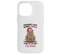 Funny Capybara Probably Just Gonna Jingle Some of The Way Coque pour iPhone 14 Pro Max