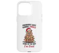 Funny Capybara Probably Just Gonna Jingle Some of The Way Coque pour iPhone 15 Pro Max