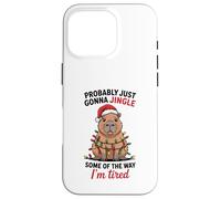 Funny Capybara Probably Just Gonna Jingle Some of The Way Coque pour iPhone 16 Pro